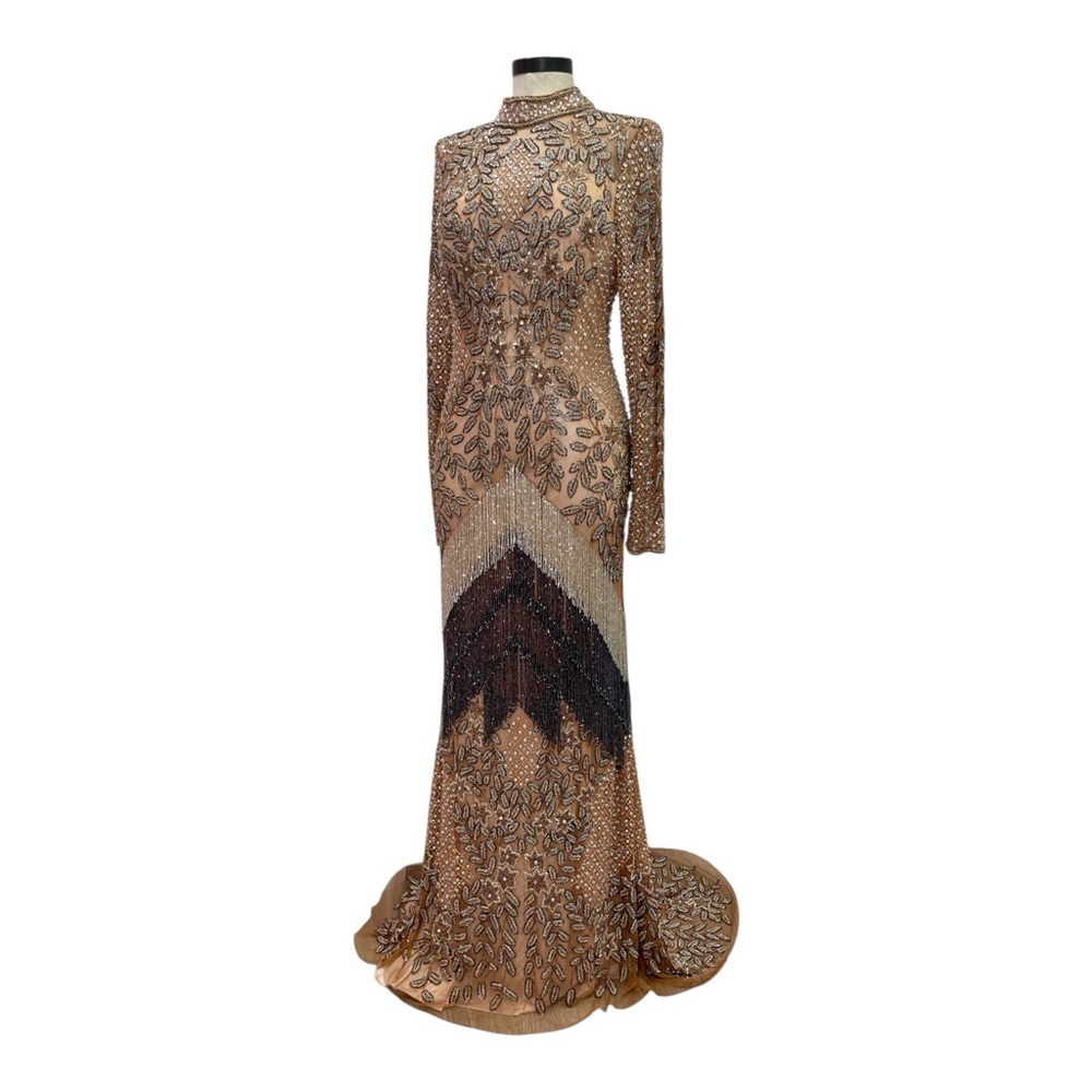 Sophisticated Long Sleeve Evening Dress